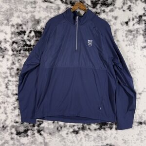 Cutter Buck Pullover Mens Size Large Navy Blue Performance Stretch Comfort